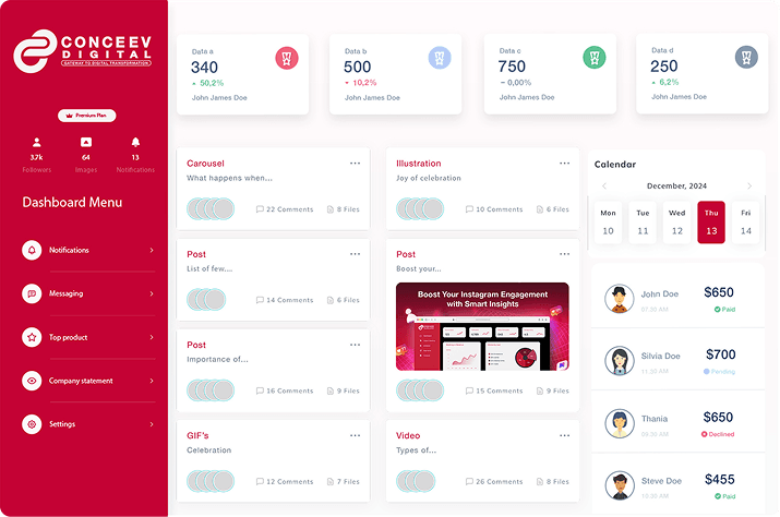 Left Dashboard Preview
