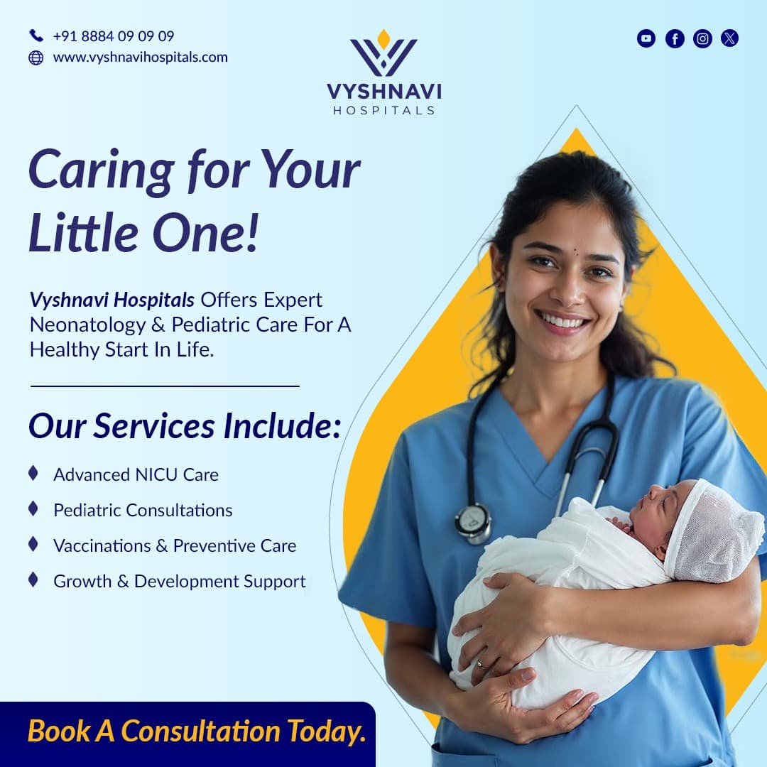 Vyshnavi Hospitals neonatology specialty creative