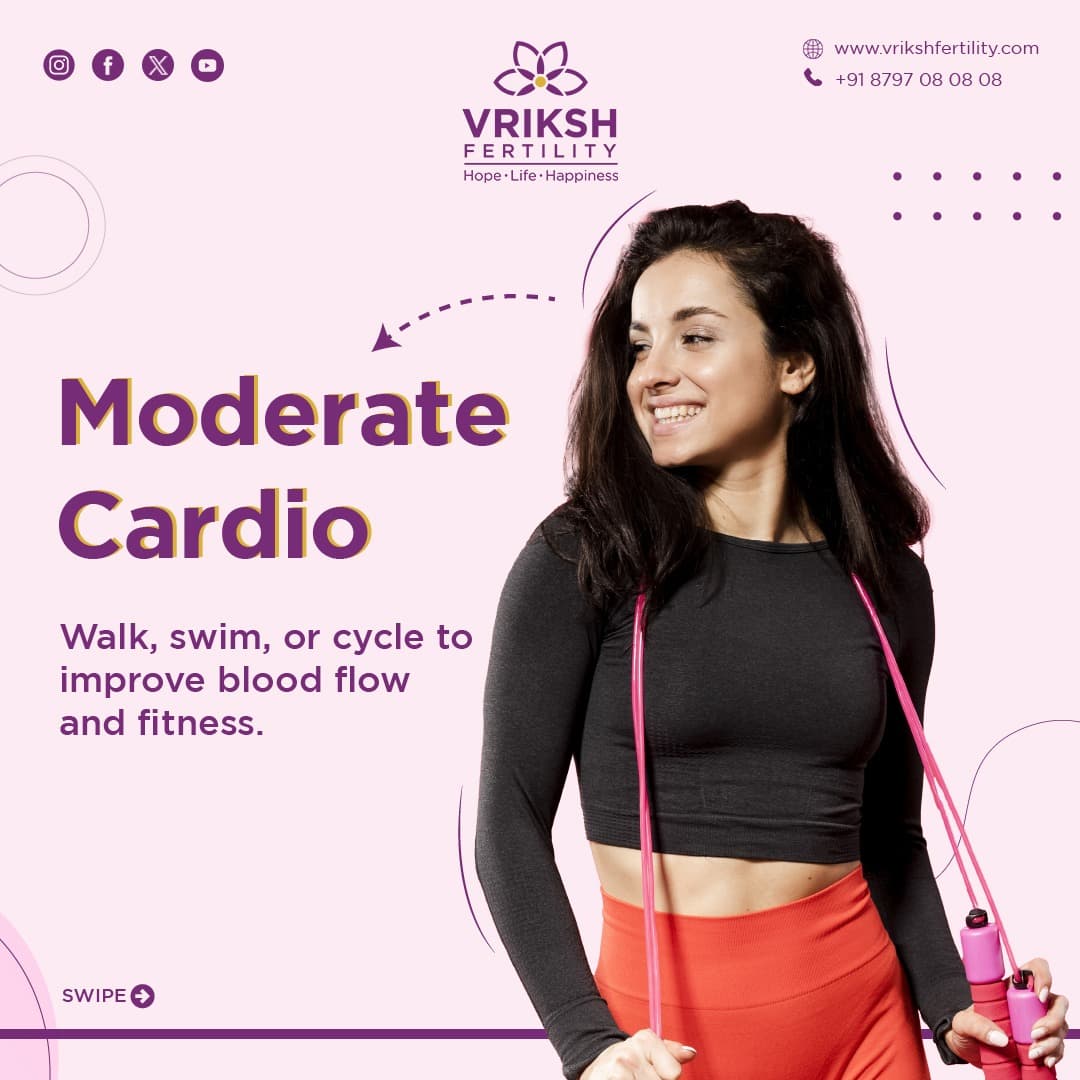 Vriksh Fertility exercise tips awareness post